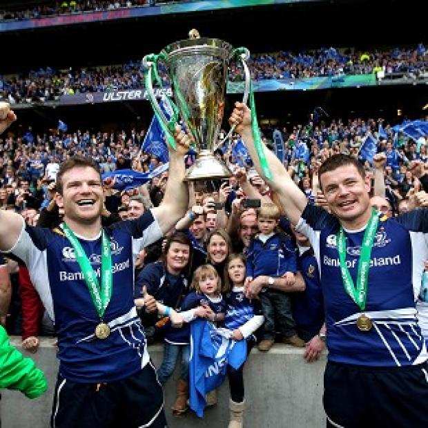 Gordon D'Arcy (left) and Brian O'Driscoll