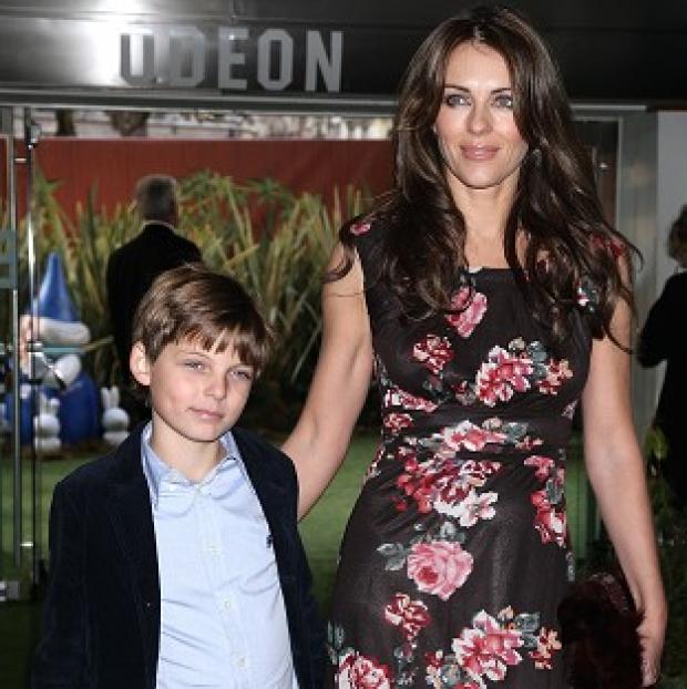 Liz Hurley's son visited the Neighbours set