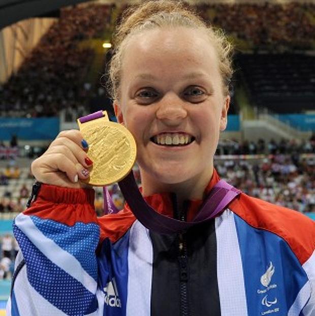 Ellie Simmonds competes for her third 2012 Paralympic gold in the 50m freestyle