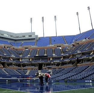 Rain was once again playing havoc at the US Open