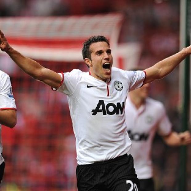 Manchester United's Robin van Persie was replaced as a precaution in Holland's match with Hungary