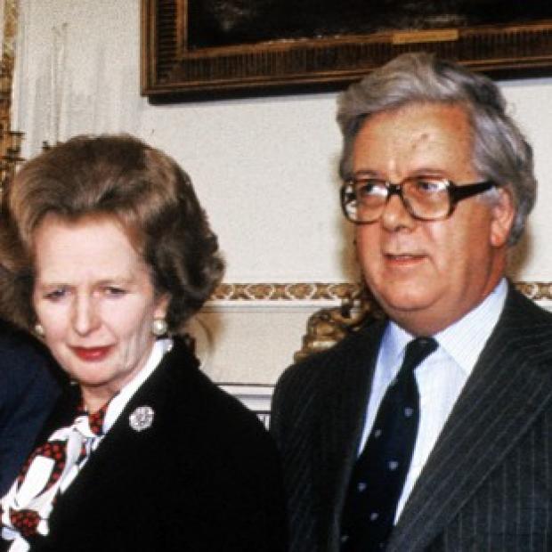 Congleton Guardian: Geoffrey Howe, right, wrote to Margaret Thatcher expressing concern about international football hooliganism Congleton Guardian: Geoffrey Howe, right, wrote to Margaret Thatcher expressing concern about international football hooliganism