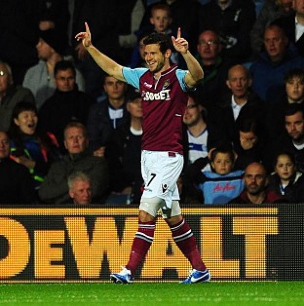 Congleton Guardian: Matt Jarvis scored in the third minute for West Ham Congleton Guardian: Matt Jarvis scored in the third minute for West Ham