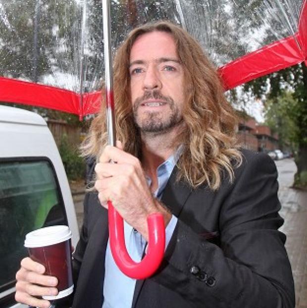 Justin Lee Collins has denied hitting former girlfriend Anna Larke at his trial for domestic and emotional abuse