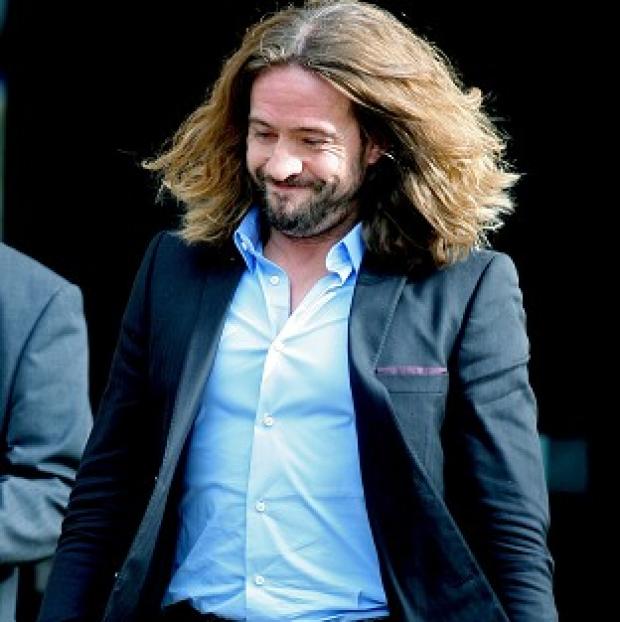 Congleton Guardian: Justin Lee Collins leaves court after being found guilty of harassing his ex Congleton Guardian: Justin Lee Collins leaves court after being found guilty of harassing his ex