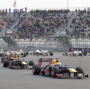 Congleton Guardian: Sebastian Vettel, right, is the new leader in the driver's championship (AP Photo/Lee Jin-man) Congleton Guardian: Sebastian Vettel, right, is the new leader in the driver's championship (AP Photo/Lee Jin-man)