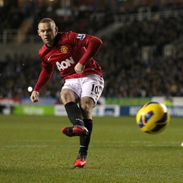 Wayne Rooney scored Manchester United's second goal of the game from the penalty spot