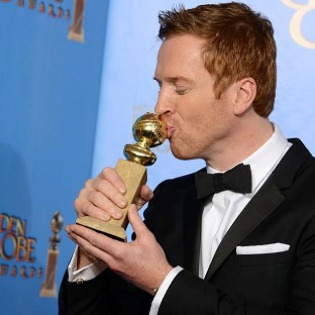 Homeland star Damian Lewis picked up a Golden Globe