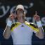 Andy Murray celebrates in Melbourne following his straight sets success (AP)