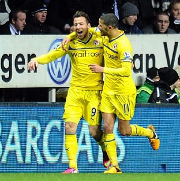 Adam Le Fondre, left, netted a second-half brace at Newcastle