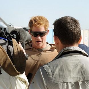 Harry, speaking in Afghanistan on active dutywill be replaced as the third-in-line to the throne when the royal baby is born in July this year