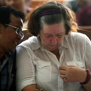 Lindsay Sandiford listens to her interpreter during her sentencing at a courthouse in Denpasar, Bali (AP)