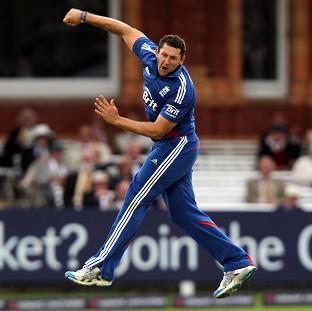 Tim Bresnan, pictured, claimed the scalps of Rohit Sharma and Virat Kohli in successive balls