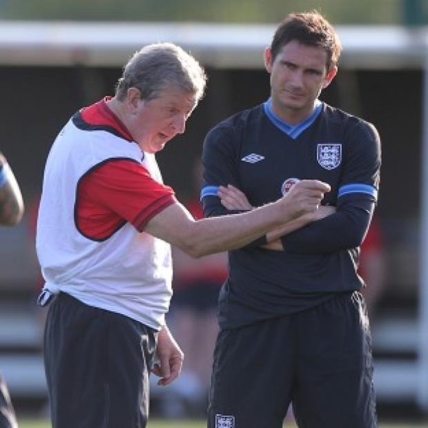 Roy Hodgson, left, hopes Frank Lampard, right, can continue his football within Europe