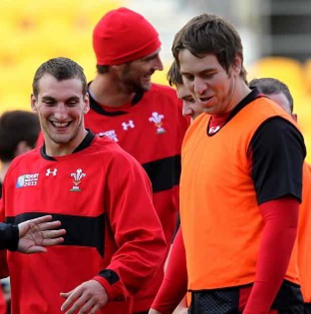 Sam Warburton, left, is close friends with Ryan Jones, right