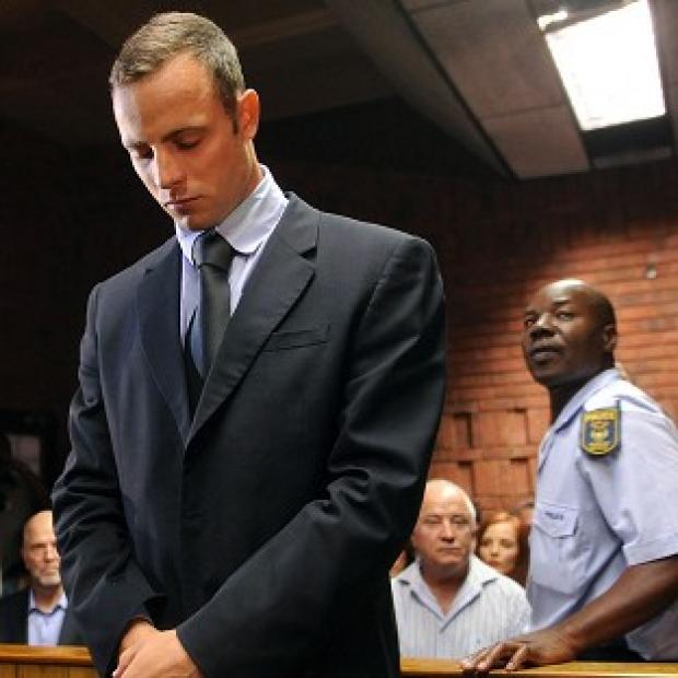 Oscar Pistorius stands in court during his bail hearing (AP)