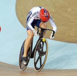 Becky James, left, has kept the women's sprint title in Great Britain