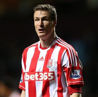 Robert Huth, pictured, is being charged after clashing with Philippe Senderos during Stoke's defeat