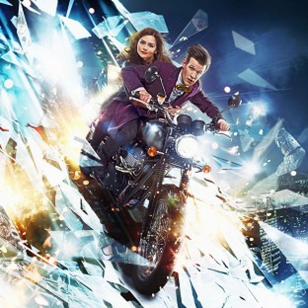 Doctor Who and his newest companion Clara Oswald in The Bells of St John
