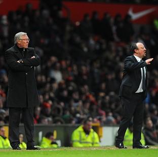 Sir Alex Ferguson, left, believes his players were emotionally drained by the Real Madrid loss