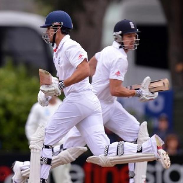 Alastair Cook, left, and Nick Compton will bat on the opening morning