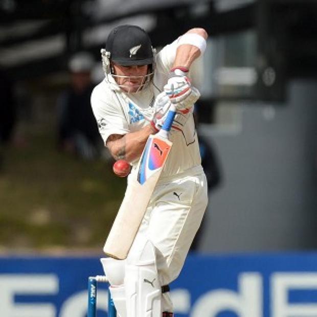 Brendon McCullum had a half-century at lunch on day three