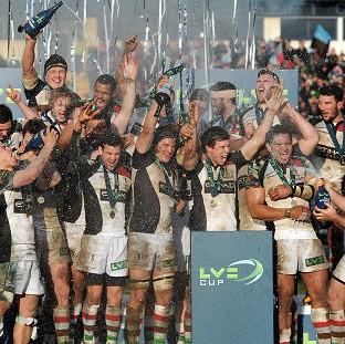 Harlequins are on target to win the treble after lifting the LV= Cup