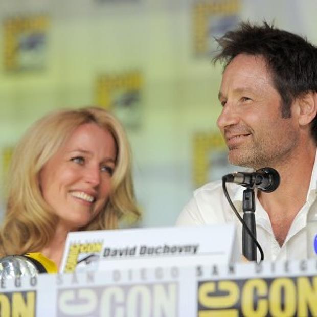 Congleton Guardian: Gillian Anderson and David Duchovny of The X-Files were reunited at Comic-Con Congleton Guardian: Gillian Anderson and David Duchovny of The X-Files were reunited at Comic-Con