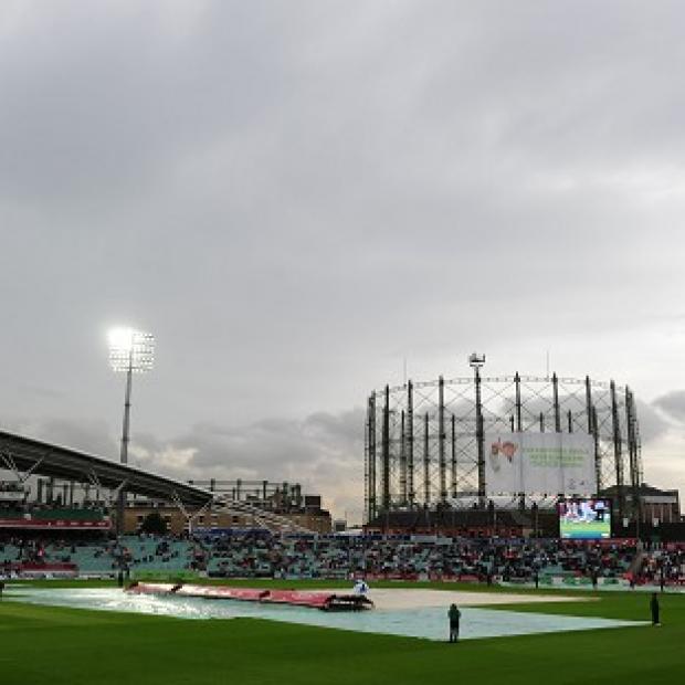 No play has been possible this morning due to rain at The Oval