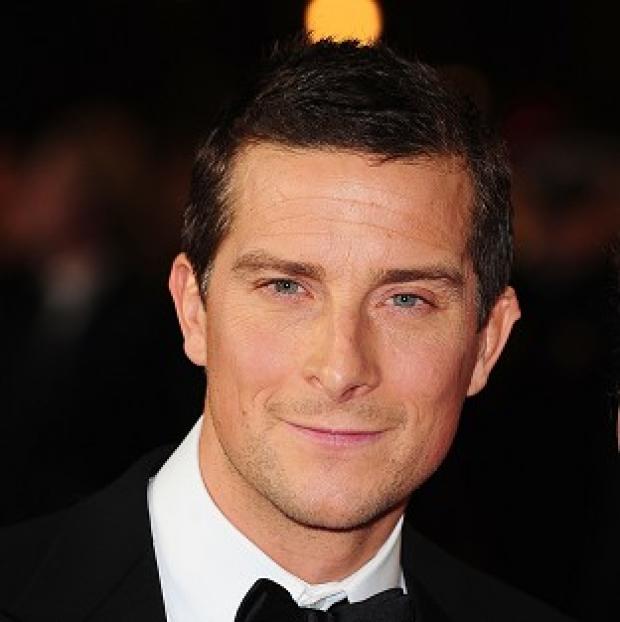 Bear Grylls built a slide off an island that he owns