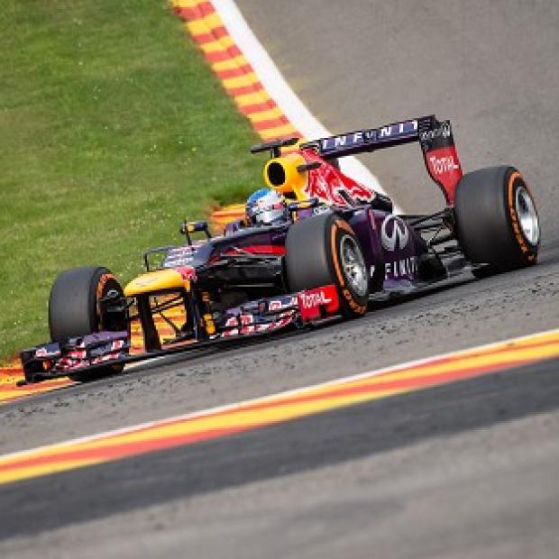 Sebastian Vettel led the way in the final practice for the Belgian Grand Prix (AP)