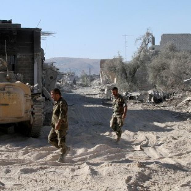 Congleton Guardian: Syrian army soldiers are seen deployed in the Jobar neighbourhood of Damascus (AP) Congleton Guardian: Syrian army soldiers are seen deployed in the Jobar neighbourhood of Damascus (AP)