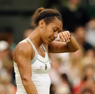 Heather Watson served eight double faults in her first round loss at the US Open
