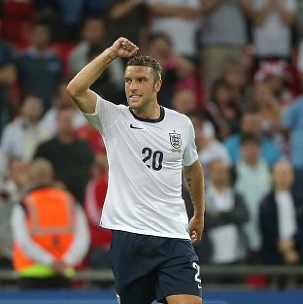 Congleton Guardian: Rickie Lambert scored in his first ever England appearance last month Congleton Guardian: Rickie Lambert scored in his first ever England appearance last month