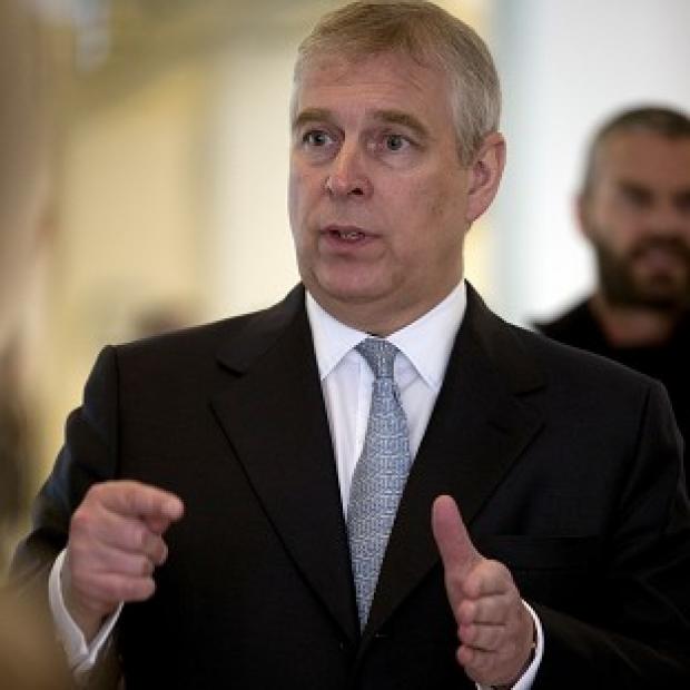 The Duke of York was ordered to verify his identity by two police officers in the gardens of Buckingham Palace