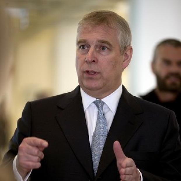 The Duke of York was ordered to verify his identity by two police officers in the gardens of Buckingham Palace