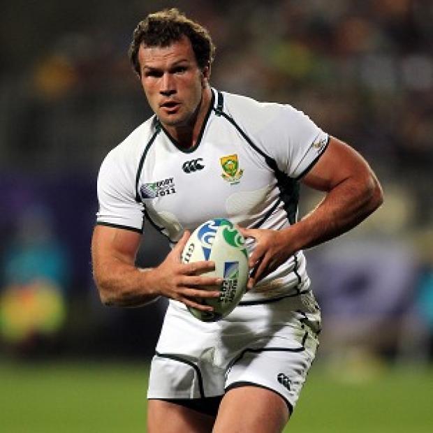 Bismarck Du Plessis was sent off for South Africa