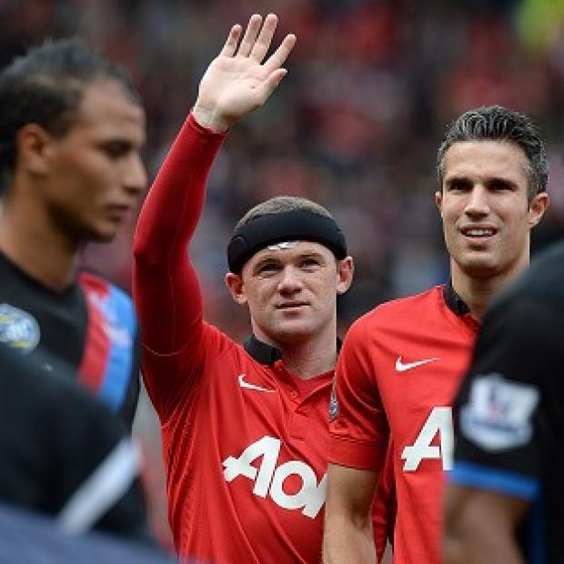 Congleton Guardian: Wayne Rooney returned to action after suffering a head injury and scored United's second goal Congleton Guardian: Wayne Rooney returned to action after suffering a head injury and scored United's second goal