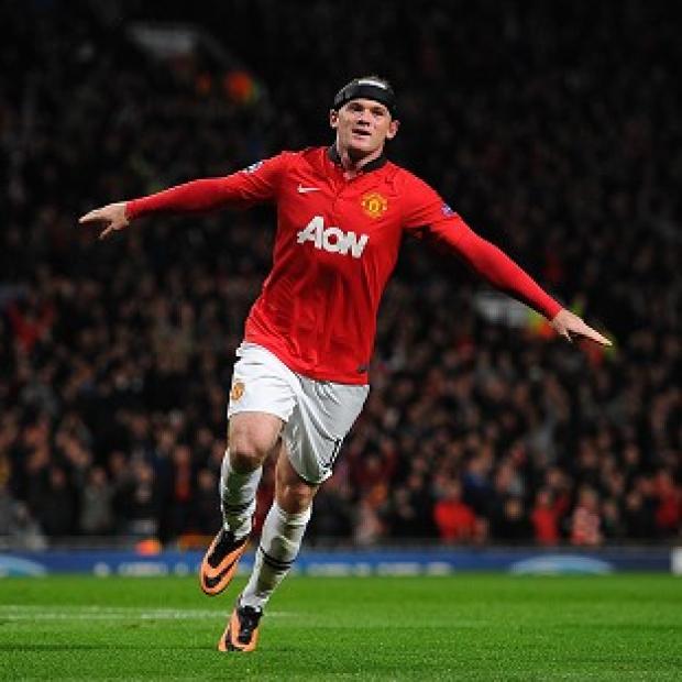 Wayne Rooney scored two of Manchester United's goals