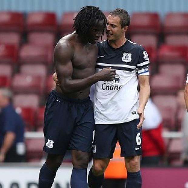 Romelu Lukaku's, left, header won it for Everton