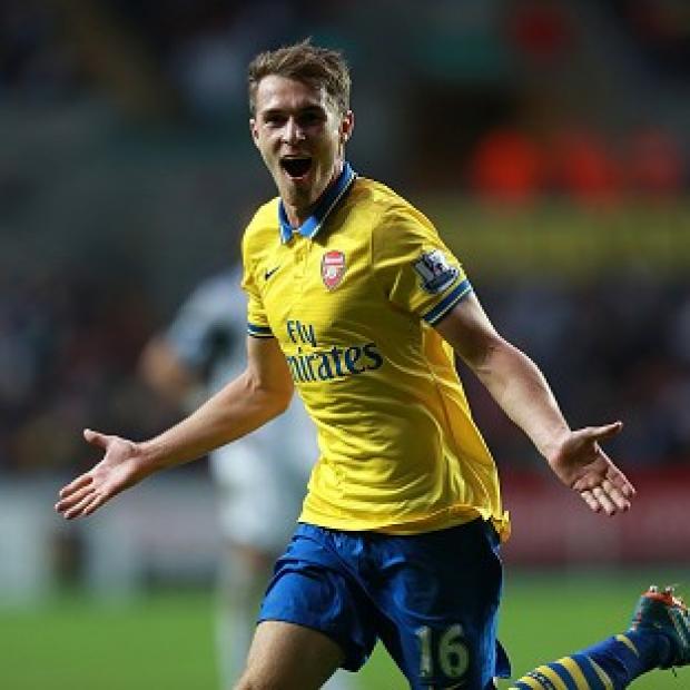 Aaron Ramsey set up Arsenal's first goal before scoring the second