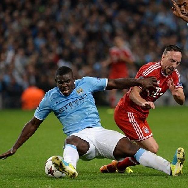 Micah Richards, left, made only his second apperance of the season against Bayen Munich