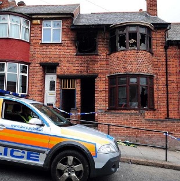Funeral prayers are to be said for a mother and her three children who died in a fire at their home in Leicester (pictured) in the early hours of Friday September 13