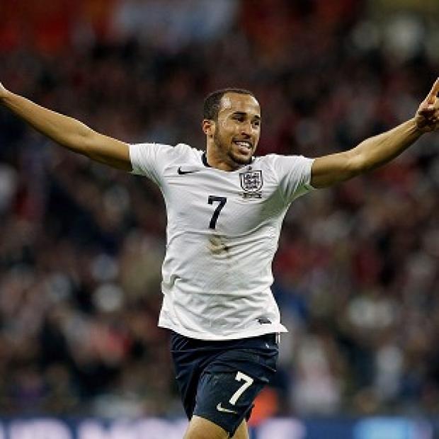 Wayne Rooney and debutant Andros Townsend, pictured, and Daniel Sturridge were on target for England