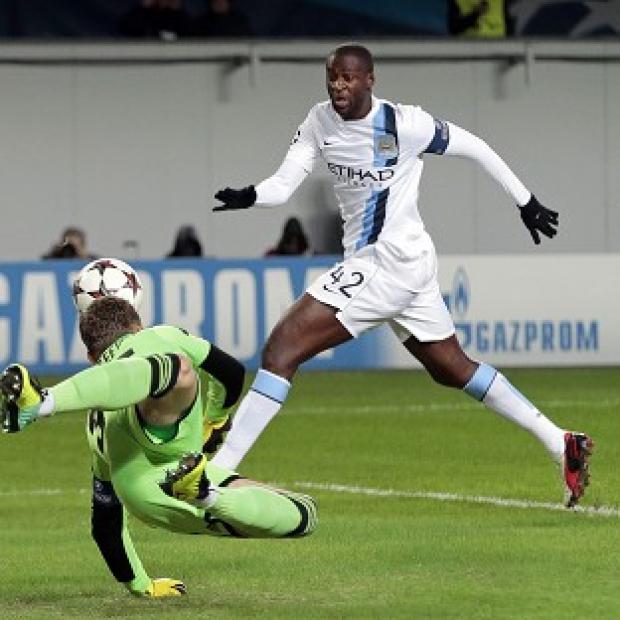 Yaya Toure, right, said he was disappointed by the chanting (AP)