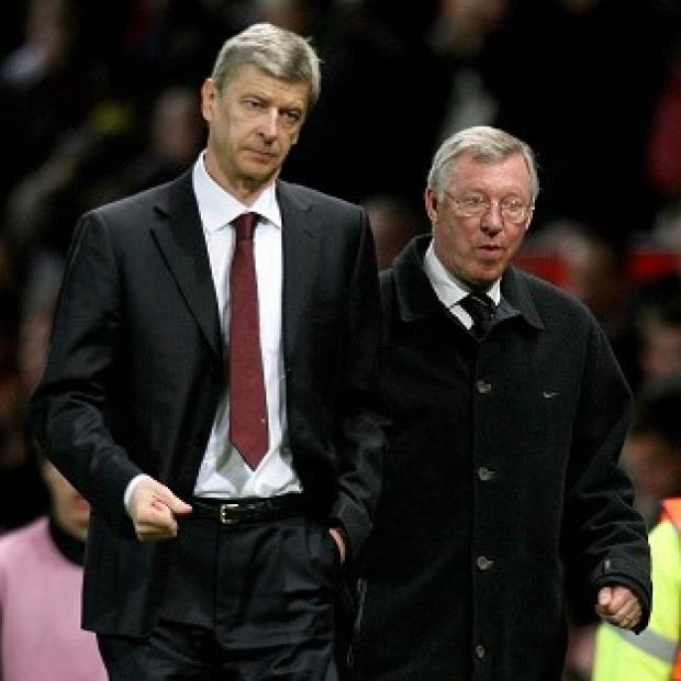 Arsene Wenger, left, had a number of run-ins with Sir Alex Ferguson, right, on the touchline