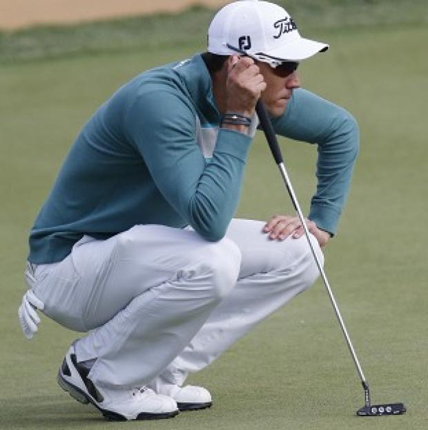 Rafael Cabrera-Bello, pictured, shares the lead with Luke Guthrie (AP)