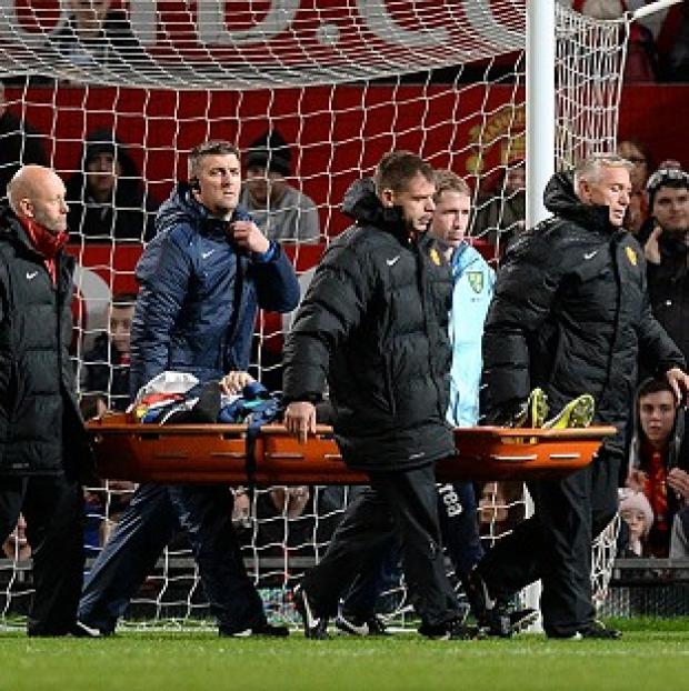 Congleton Guardian: Robert Snodgrass was stretchered off at Old Trafford on Tuesday night Congleton Guardian: Robert Snodgrass was stretchered off at Old Trafford on Tuesday night