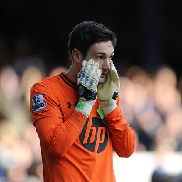 Hugo Lloris was knocked unconscious during Spurs' 0-0 draw with Everton