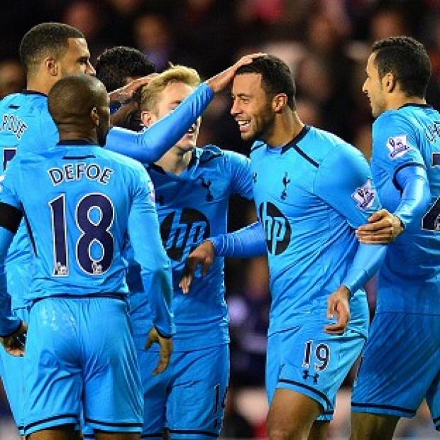 Congleton Guardian: Mousa Dembele, centre, played a big part in Tottenham's second goal Congleton Guardian: Mousa Dembele, centre, played a big part in Tottenham's second goal